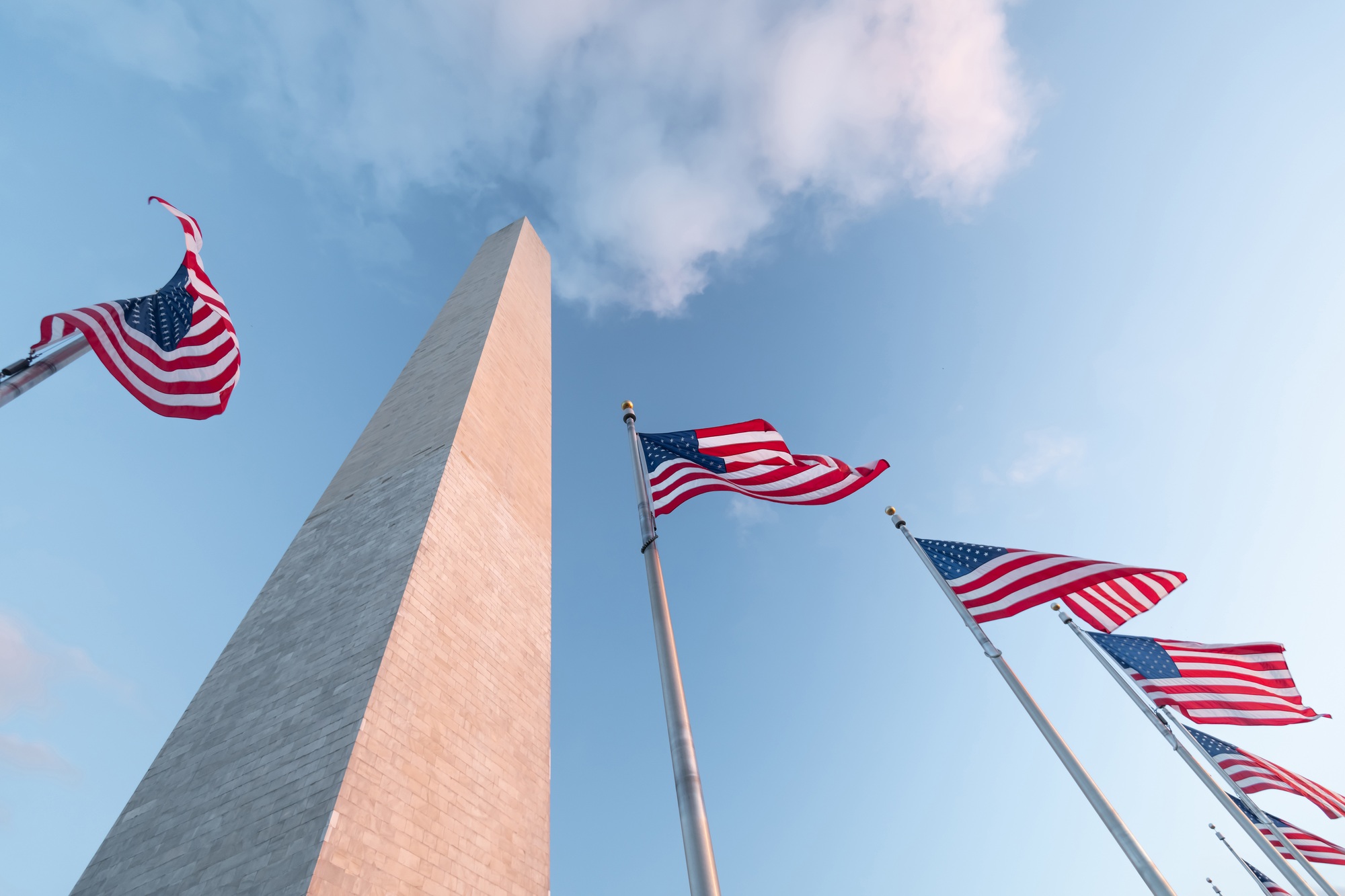 Washington monument in Washington DC, United States of America, USA